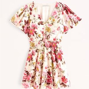 NEW WITH TAGS - Abercrombie & Fitch Smocked Waist Tiered Mini Dress - SMALL